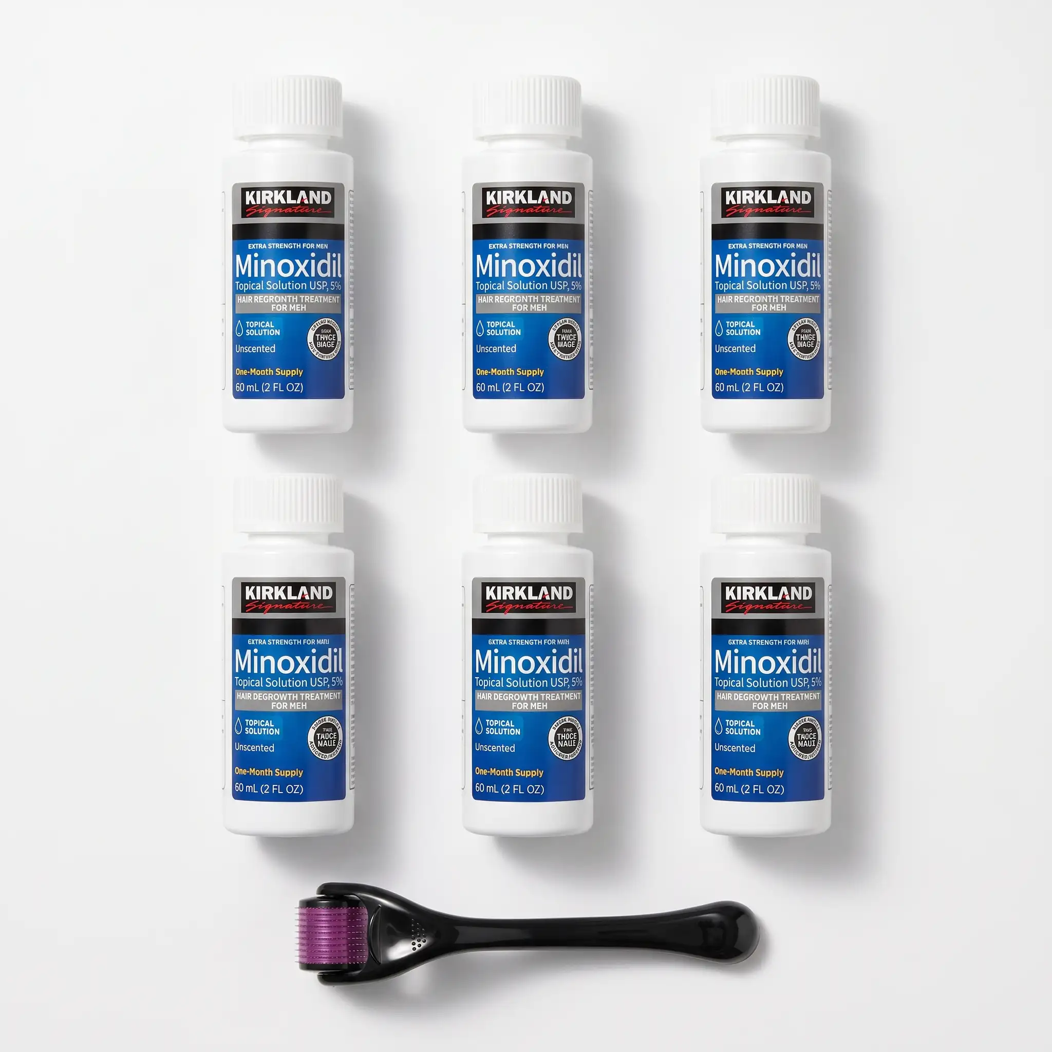 1 Box (6 Bottles) + Dermaroller Ultimate Beard Protocol